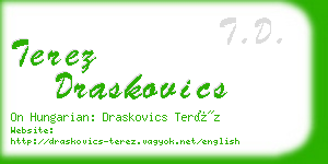 terez draskovics business card